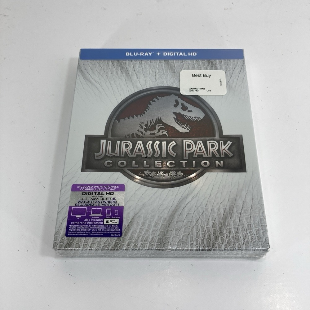 Jurassic Park Collection (4 Movies, 6-Disc Blu-ray Set) | Brand New & Sealed